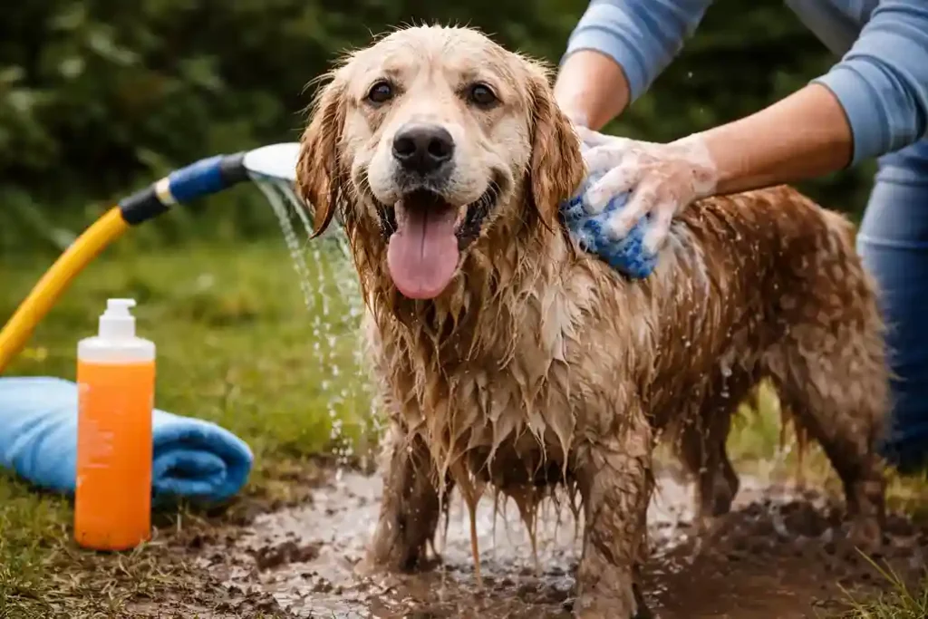 Chien mouillé : 5 raisons essentielles de laver votre chien après une flaque en 2026
