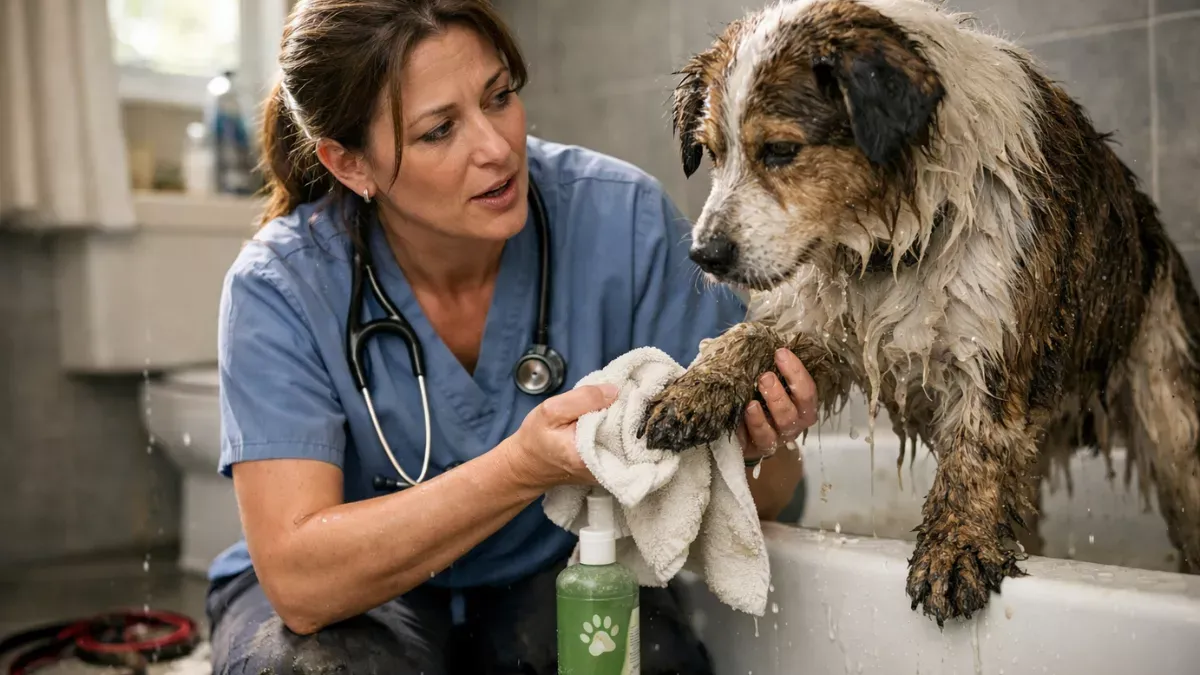 Chien mouillé : 5 raisons essentielles de laver votre chien après une flaque en 2026