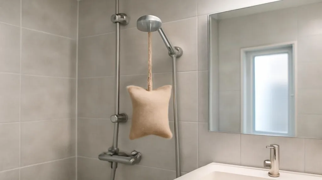 L’astuce virale : suspendre une plante près de la douche